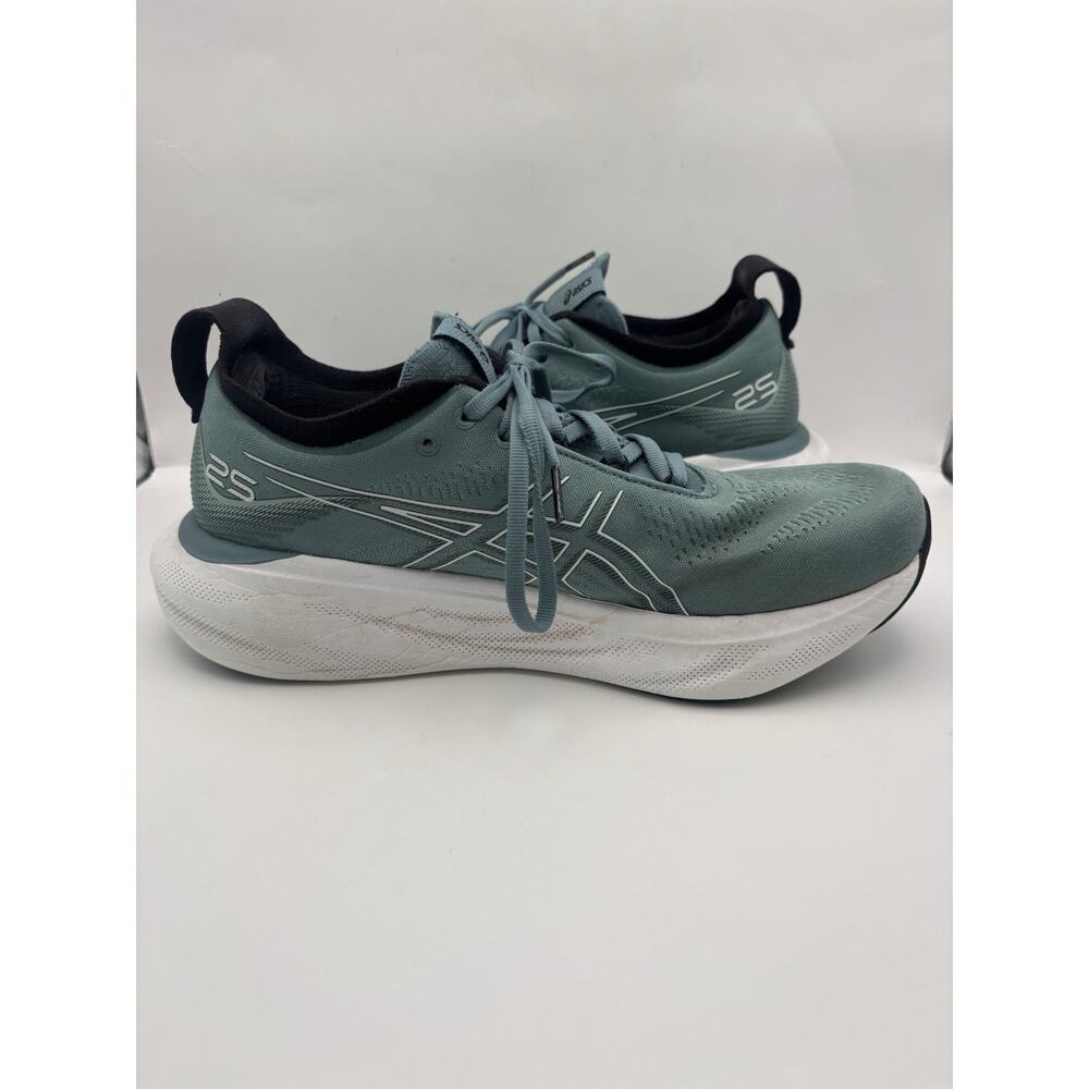 ASICS Gel Nimbus 25 Foggy Teal Sneakers Men Size 9 - Picture 9 of 11